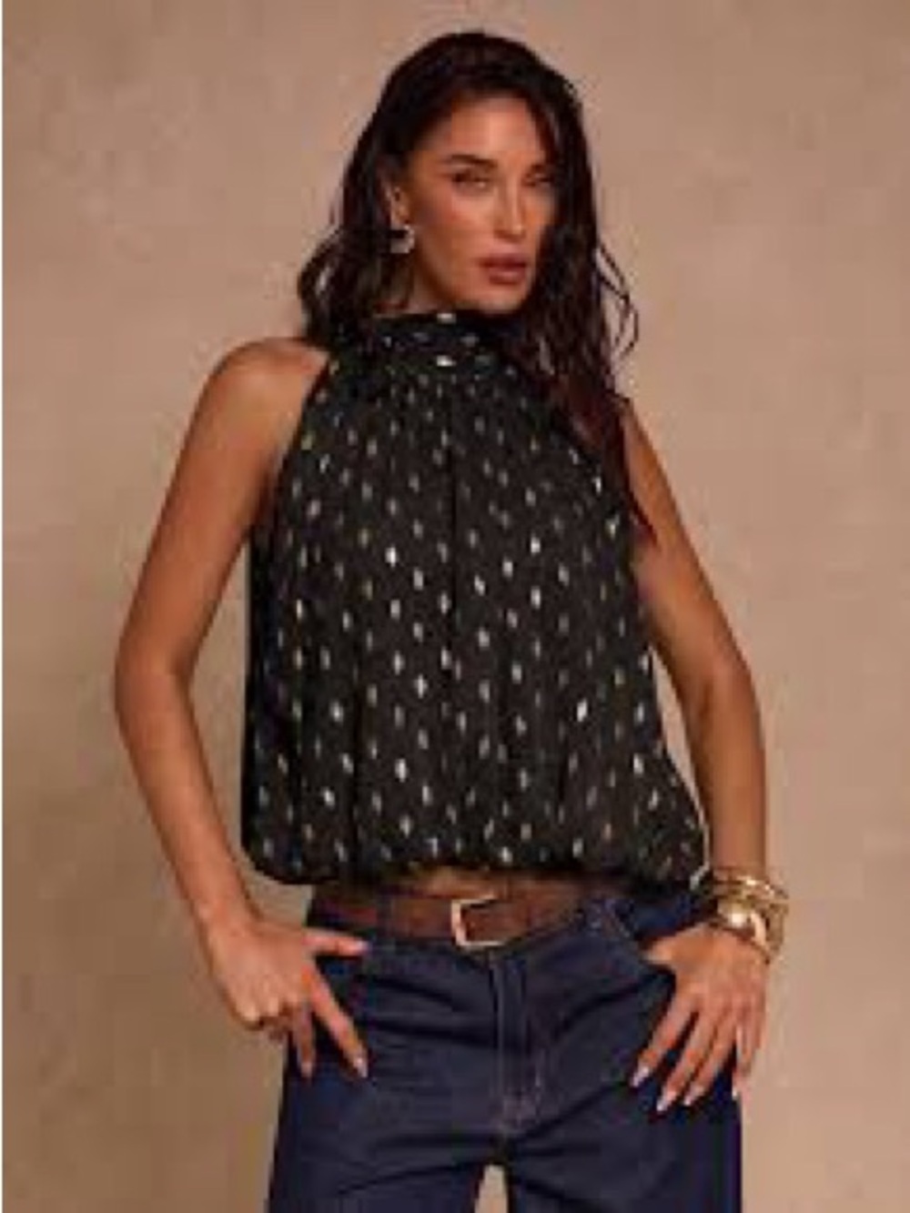 Vintage Loft Halter formal top